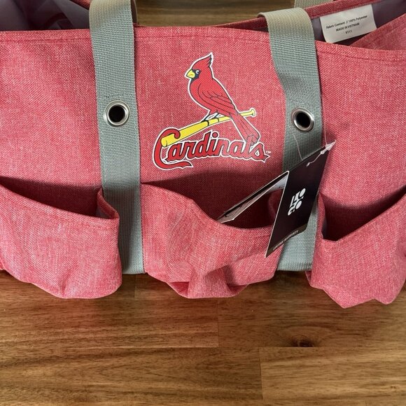St. Louis Cardinals Team Logo Picnic Jr Caddy Travel Bag Genuine Merchandise NEW - Picture 11 of 15